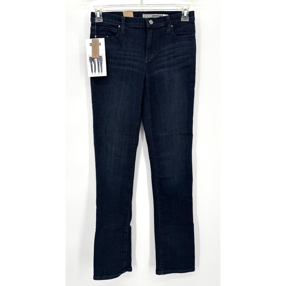 DKNY Jeans Soho Classic Skinny Size 4 x‎ 30 Dark Wash Mid Rise Stretch NWT